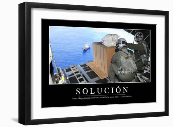 Solución. Cita Inspiradora Y Póster Motivacional-null-Framed Photographic Print