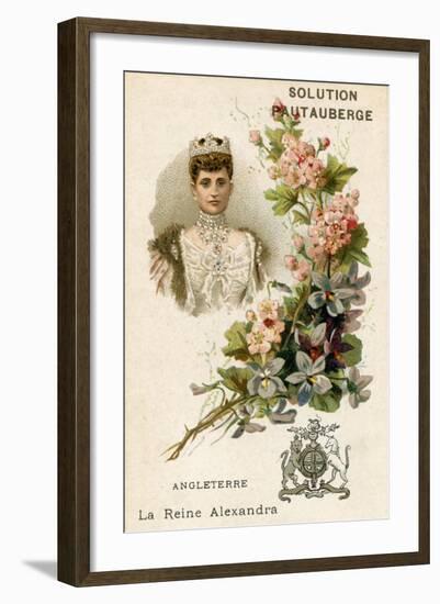 Solution Pautauberge Trade Card, Alexandra of Denmark-null-Framed Giclee Print