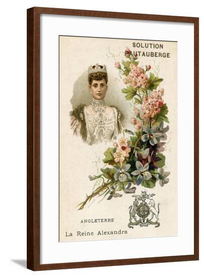 Solution Pautauberge Trade Card, Alexandra of Denmark--Framed Giclee Print