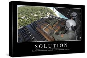 Solutions: Citation Et Affiche D'Inspiration Et Motivation-null-Stretched Canvas