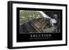 Solutions: Citation Et Affiche D'Inspiration Et Motivation-null-Framed Photographic Print