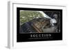 Solutions: Citation Et Affiche D'Inspiration Et Motivation-null-Framed Photographic Print