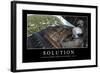 Solutions: Citation Et Affiche D'Inspiration Et Motivation-null-Framed Photographic Print