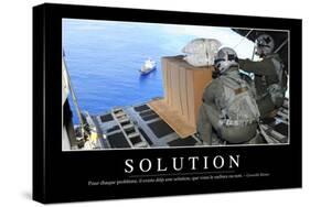 Solutions: Citation Et Affiche D'Inspiration Et Motivation-null-Stretched Canvas