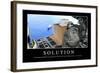 Solutions: Citation Et Affiche D'Inspiration Et Motivation-null-Framed Photographic Print