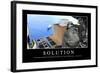 Solutions: Citation Et Affiche D'Inspiration Et Motivation-null-Framed Photographic Print