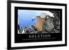 Solutions: Citation Et Affiche D'Inspiration Et Motivation-null-Framed Photographic Print