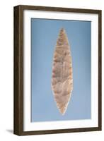 Solutrean "Laurel Leaf" Blade, Found at Volgu, 20000-15000 BC-Paleolithic-Framed Giclee Print