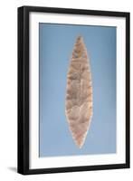 Solutrean "Laurel Leaf" Blade, Found at Volgu, 20000-15000 BC-Paleolithic-Framed Giclee Print