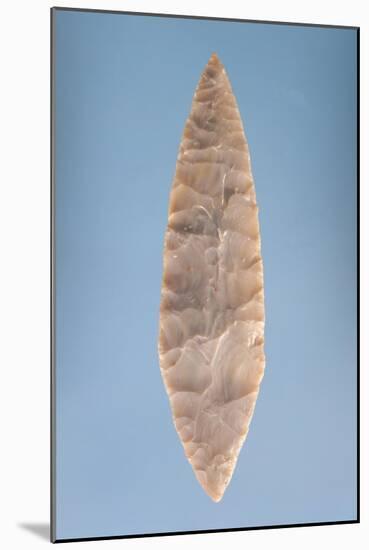 Solutrean "Laurel Leaf" Blade, Found at Volgu, 20000-15000 BC-Paleolithic-Mounted Giclee Print