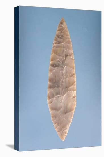 Solutrean "Laurel Leaf" Blade, Found at Volgu, 20000-15000 BC-Paleolithic-Stretched Canvas