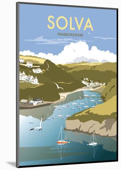 Solva - Dave Thompson Contemporary Travel Print-Dave Thompson-Mounted Giclee Print