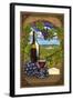 Solvang, Califnornia - Pinot Noir-Lantern Press-Framed Art Print