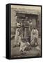 Somali Village - the Family of the Native Doctor-null-Framed Stretched Canvas