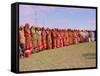 Somali Women in Colorful Dress Come out to Support the Transitional Federal Government-null-Framed Stretched Canvas