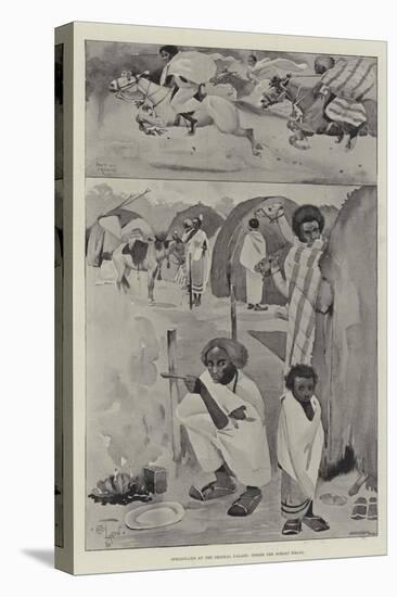 Somaliland at the Crystal Palace, Inside the Somali Kraal-Cecil Aldin-Stretched Canvas