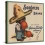 Sombrero Brand - Highgrove, California - Citrus Crate Label-Lantern Press-Stretched Canvas