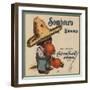 Sombrero Brand - Highgrove, California - Citrus Crate Label-Lantern Press-Framed Art Print