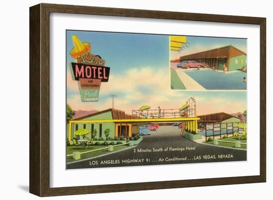 Sombrero Motel, Las Vegas, Nevada-null-Framed Art Print