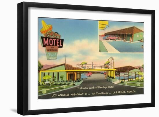 Sombrero Motel, Las Vegas, Nevada-null-Framed Art Print