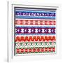 Some Ancient American Pattern-Sateda-Framed Art Print