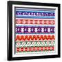 Some Ancient American Pattern-Sateda-Framed Art Print