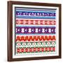 Some Ancient American Pattern-Sateda-Framed Art Print