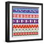 Some Ancient American Pattern-Sateda-Framed Art Print