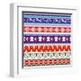 Some Ancient American Pattern-Sateda-Framed Art Print