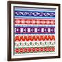 Some Ancient American Pattern-Sateda-Framed Art Print