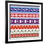 Some Ancient American Pattern-Sateda-Framed Art Print