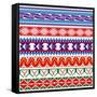 Some Ancient American Pattern-Sateda-Framed Stretched Canvas