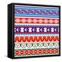 Some Ancient American Pattern-Sateda-Framed Stretched Canvas