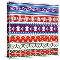 Some Ancient American Pattern-Sateda-Stretched Canvas