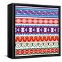 Some Ancient American Pattern-Sateda-Framed Stretched Canvas