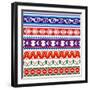 Some Ancient American Pattern-Sateda-Framed Art Print