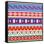 Some Ancient American Pattern-Sateda-Framed Stretched Canvas