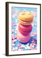 Some Appetizing Macarons of Different Flavors-nito-Framed Photographic Print