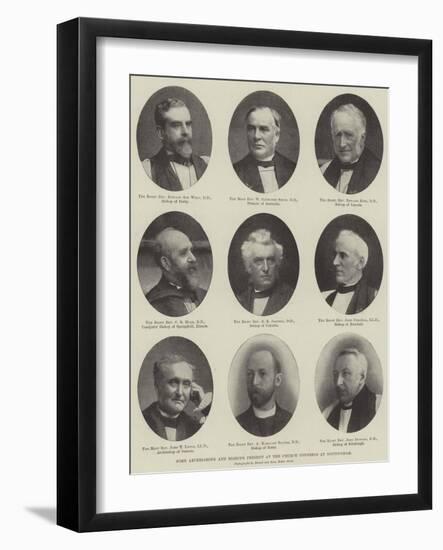 Some Archbishops and Bishops Present at the Church Congress at Nottingham-null-Framed Giclee Print