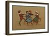 Some Children in Varied Costumes Play Ring-A-Ring O'Roses-null-Framed Art Print