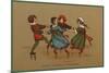 Some Children in Varied Costumes Play Ring-A-Ring O'Roses-null-Mounted Art Print