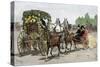 Some Decorated Carriages in the Tournament of Roses Parade, Pasadena, California, 1891-null-Stretched Canvas