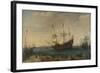 Some East Indiamen Offshore-Hendrik Cornelisz Vroom-Framed Art Print