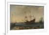 Some East Indiamen Offshore-Hendrik Cornelisz Vroom-Framed Premium Giclee Print