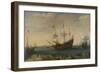 Some East Indiamen Offshore-Hendrik Cornelisz Vroom-Framed Art Print