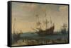 Some East Indiamen Offshore-Hendrik Cornelisz Vroom-Framed Stretched Canvas