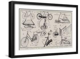 Some Exhibits at the National Cycle Show at the Crystal Palace-null-Framed Giclee Print