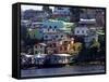 Some Favelas of Manaus on the Waterfront, Manaus, Brazil, South America-Olivier Goujon-Framed Stretched Canvas