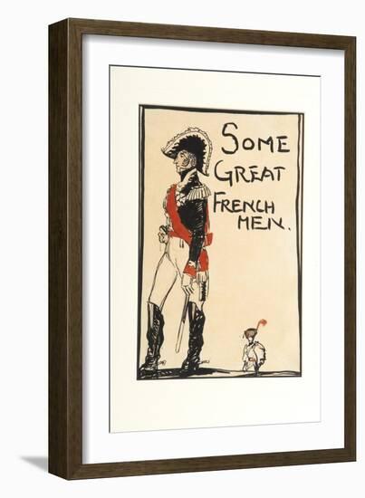 Some Great French Men, 1917-Claud Lovat Fraser-Framed Giclee Print