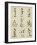 Some Humorous Indian Types-null-Framed Giclee Print